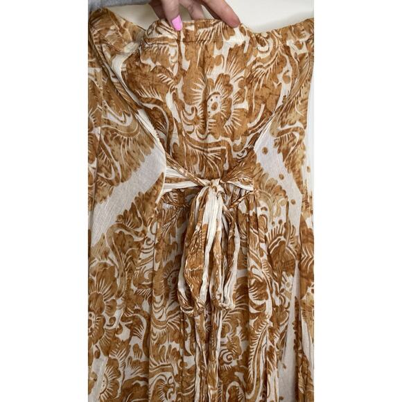 Diane Von Furstenberg Floral Silk Sleeveless Dress Yellow Cream Womens Size 4 - Picture 2 of 13